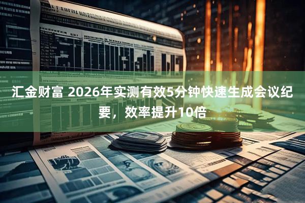 汇金财富 2026年实测有效5分钟快速生成会议纪要，效率提升10倍